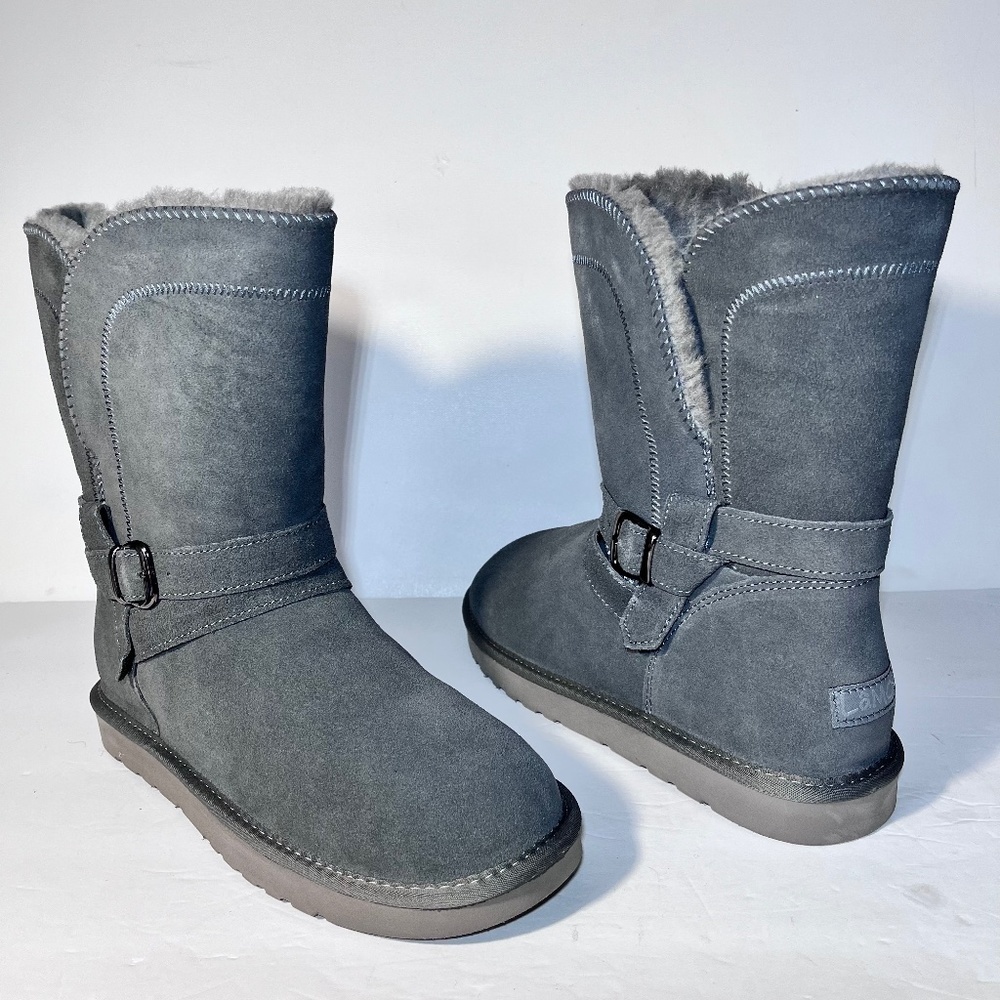 Lamo Vanessa Water-Resistant Memory Foam Suede Boots